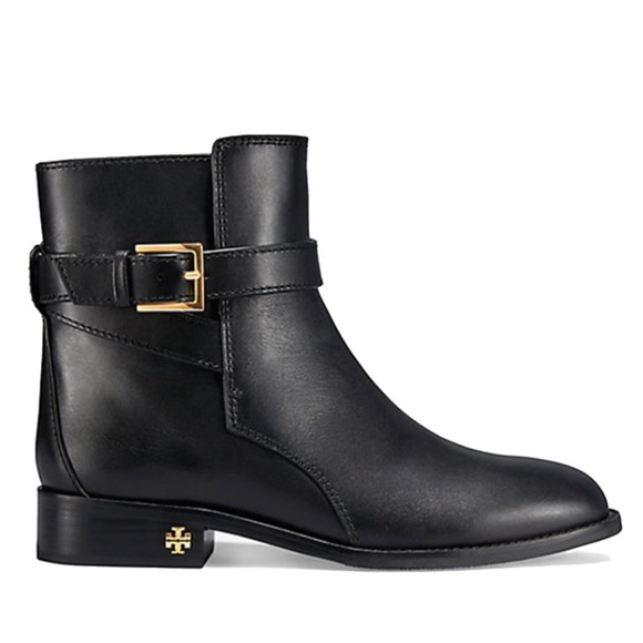 Tory Burch Shoes - Tory Burch Brooke Leather Buckle Ankle Boots